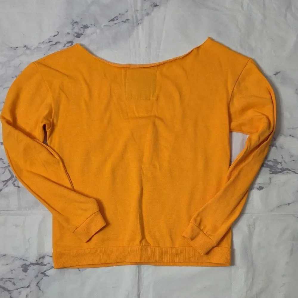 Colosseum Orange Off-the-Shoulder TN Volunteers Sweatshirt